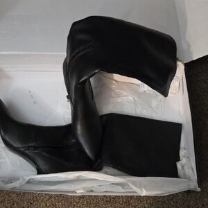 Nine West Black Heeled Boots